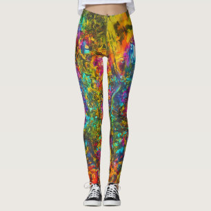 Leggings Futuro Frenzy: Rap de Gangster se encuentra con pe