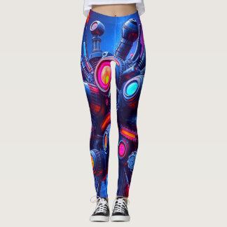 Leggings Futuro reglamento tecnológico | Neon Cyberpunk Vib