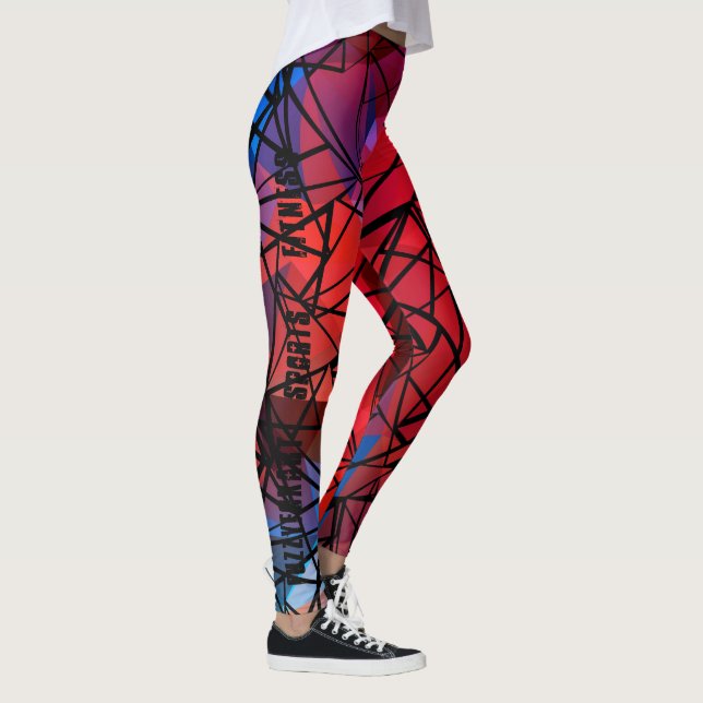 Leggings FuzzyFoxArt , polígono (Derecha)