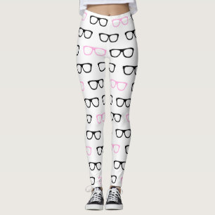 Leggings gafas geeky piernas de geek rosa