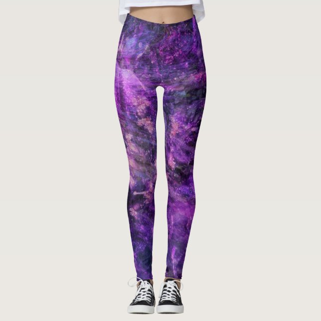 Leggings Galáctico púrpura (Anverso)
