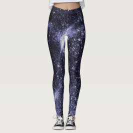 Leggings Galaxia abstracta violeta morada