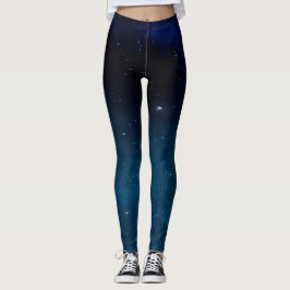 Leggings Galaxia azul oscuro