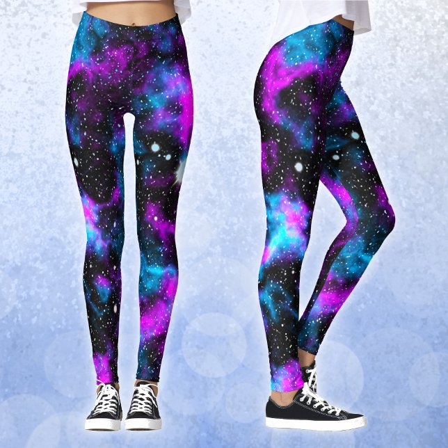 Leggings Galaxia azul y púrpura yoga neón (Subido por el creador)