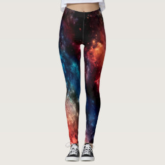 Leggings Galaxia colorida tejada