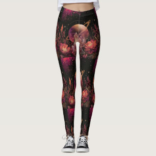 Leggings Galaxia de Planet Purple Espacio Oro de Lujo