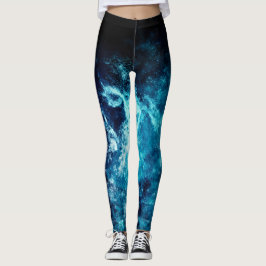 Leggings Galaxia del espacio azul