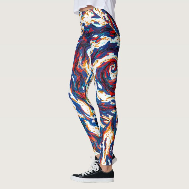 Leggings Galaxia espiral púrpura (Izquierda)