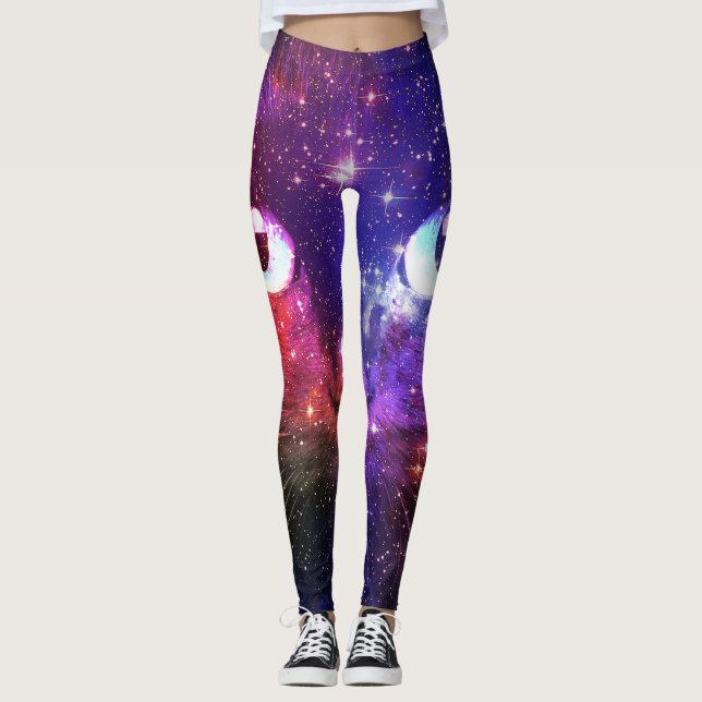 Leggings Galaxia Gato Explosión de Color  (Anverso)