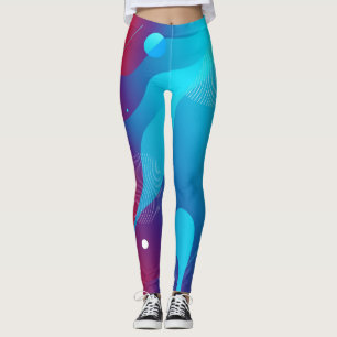 Leggings Galaxia líquida colorida