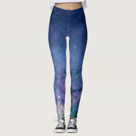 Leggings Galaxia Nebula Yoga Pants Espacio Azul