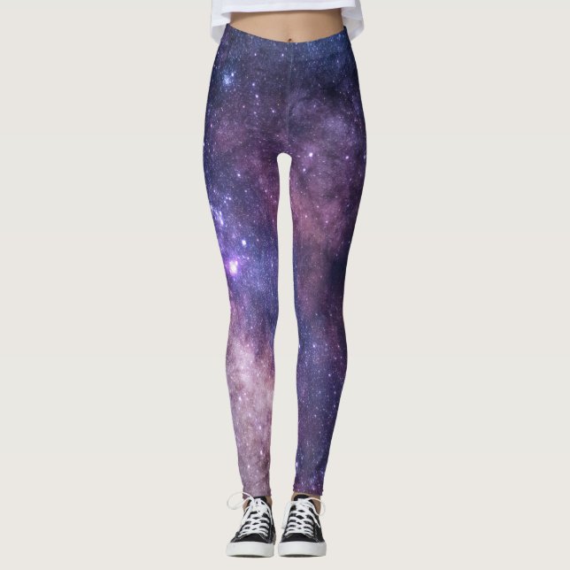 Leggings Galaxia Nebula Yoga Pants Space Purple (Anverso)