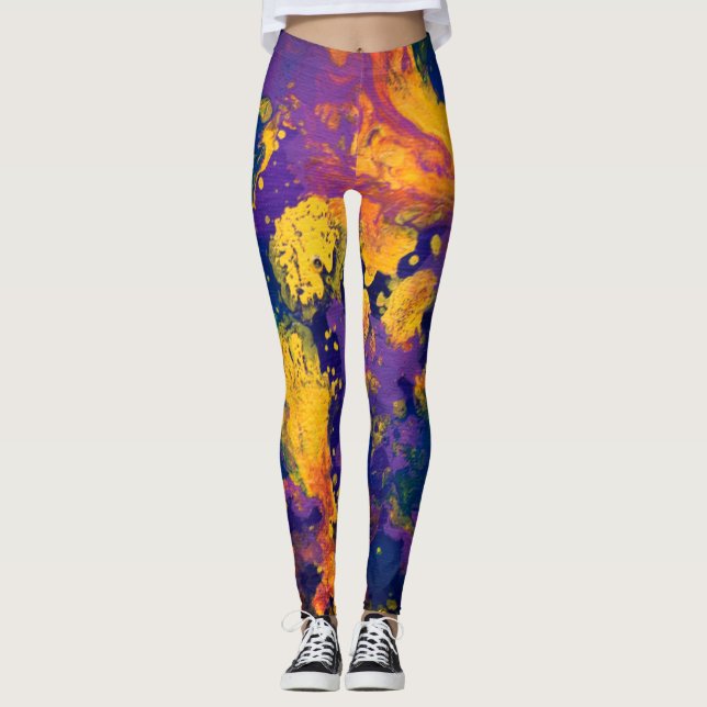 Leggings Galaxia púrpura II (Anverso)