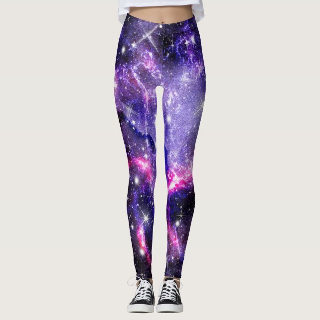 Leggings Galaxia, Universo, Estrellas, patrón de regalo del (Anverso)