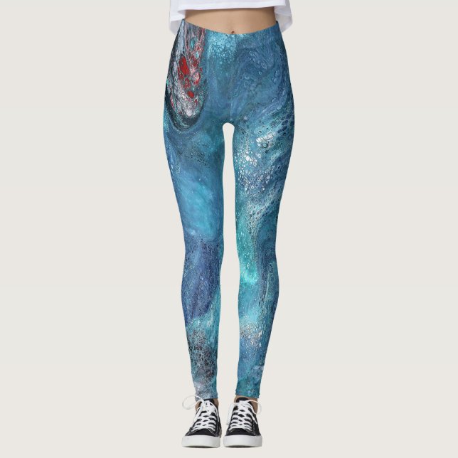 Leggings Galaxy 2 Abstracto Azul Espacio (Anverso)
