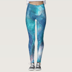 Leggings Galaxy 3 Soft Azul Abstracto