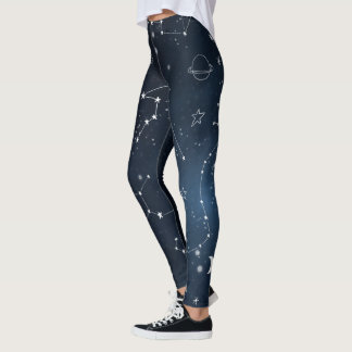Leggings Galaxy Constellations Sky Astronomy Stars Planetas
