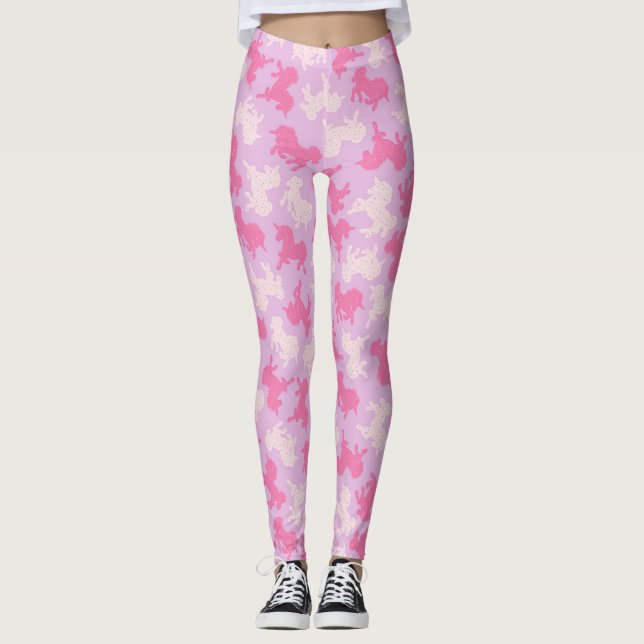 Leggings Galletas heladas del unicornio en las polainas (Anverso)