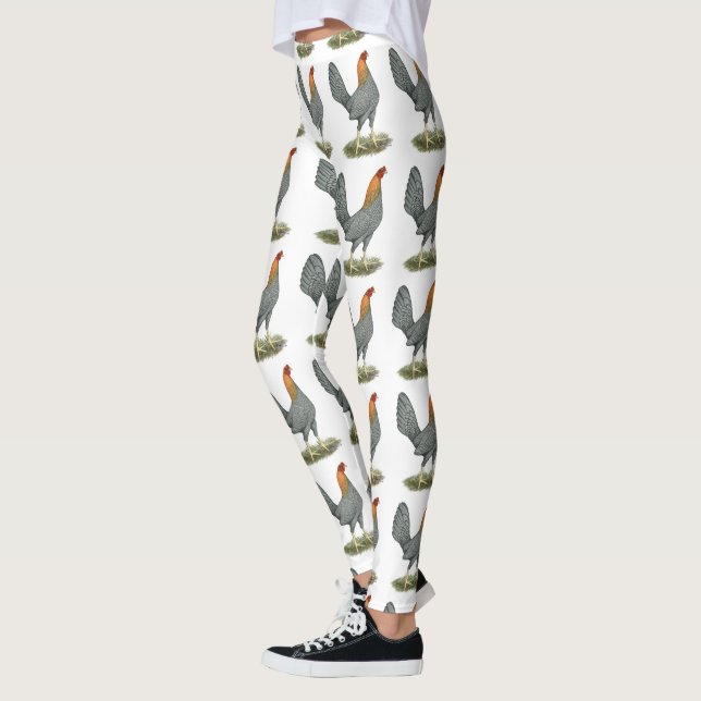 Leggings Gallina de Combate Azul Rojo (Izquierda)