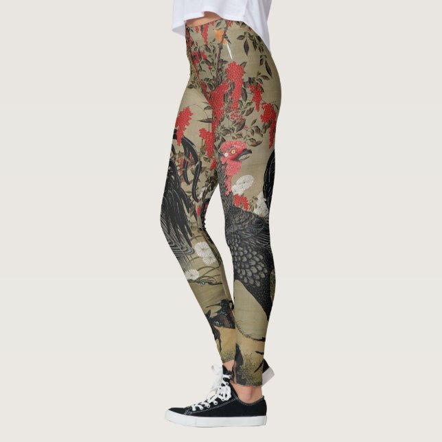 Leggings Gallo negro hermoso (Izquierda)