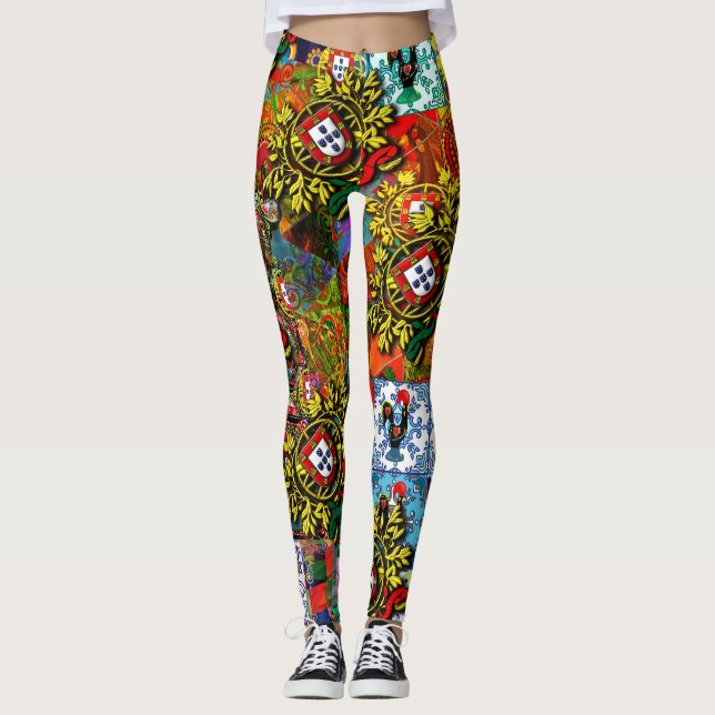 Leggings Galo de Barcelos, Portugal (Anverso)