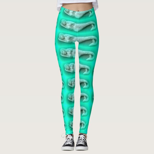Leggings gandulear verde de las sirenas (Anverso)