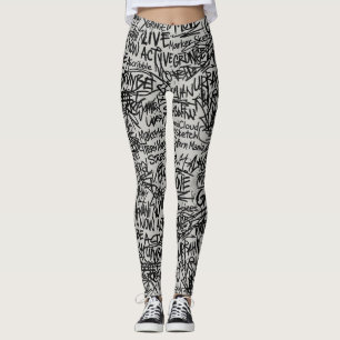 Leggings Garabato Grunge Urbano