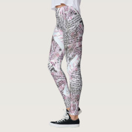 Leggings Garabatos en un bloc de notas