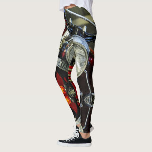 Leggings Garaje para motocicletas de motocicleta roja