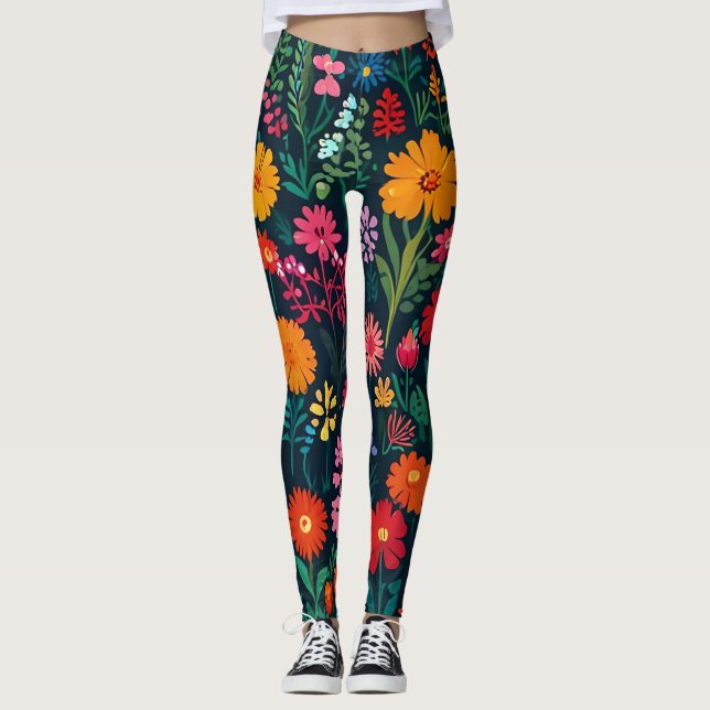 LEGGINGS GARDEN FLOWERS (Anverso)
