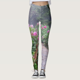 Leggings Garden Pathway in Bloom crea colores naturales