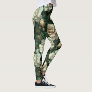 Leggings Gardenias Flor Peso Gardenias Pétalo