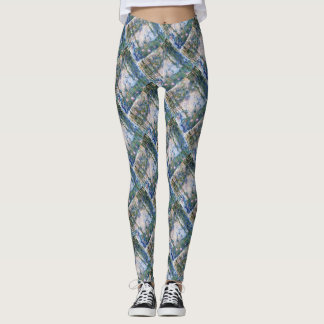 Leggings Garlic Lilies Water Lilies Bella Artes Spoof