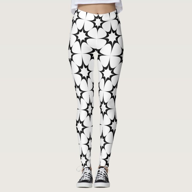 Leggings garras de estrellas geométricas (Anverso)