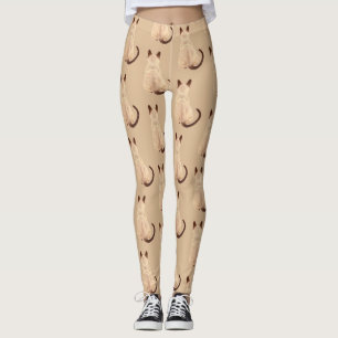 Leggings Gatito del amante del gato siamés de Sasha que