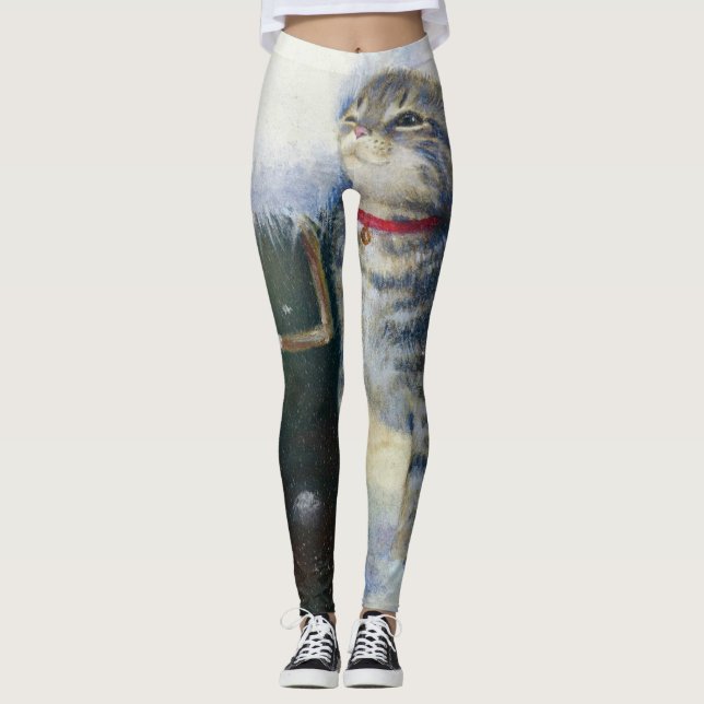 Leggings Gatito en el arranque de Santa (Anverso)