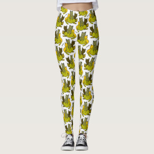 Leggings Gatitos de oliva