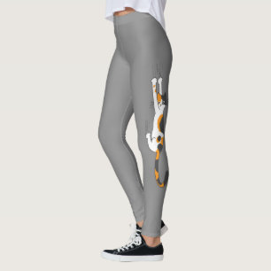 Leggings Gato Calico Colgando   Gracioso Cat Lover