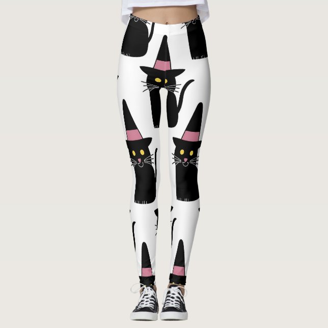 Leggings Gato de Halloween (Anverso)
