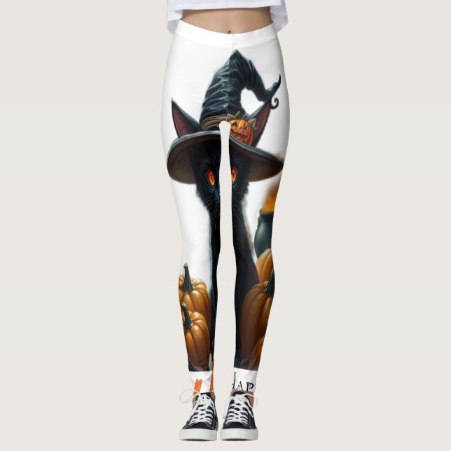 Leggings Gato de Halloween  (Anverso)