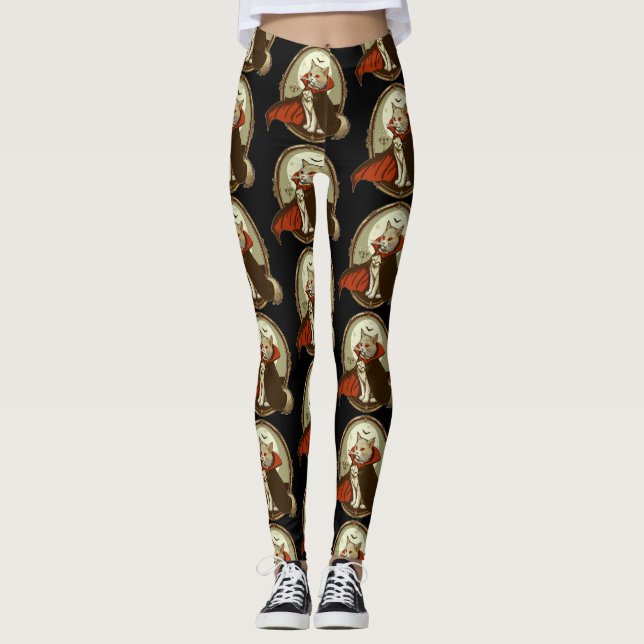 Leggings Gato de Halloween, Conde Catula (Anverso)