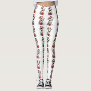 Leggings Gato de Navidad en Caja de Regalo