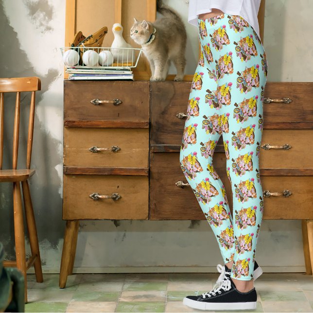 Leggings Gato de Pascua Naranja (Subido por el creador)