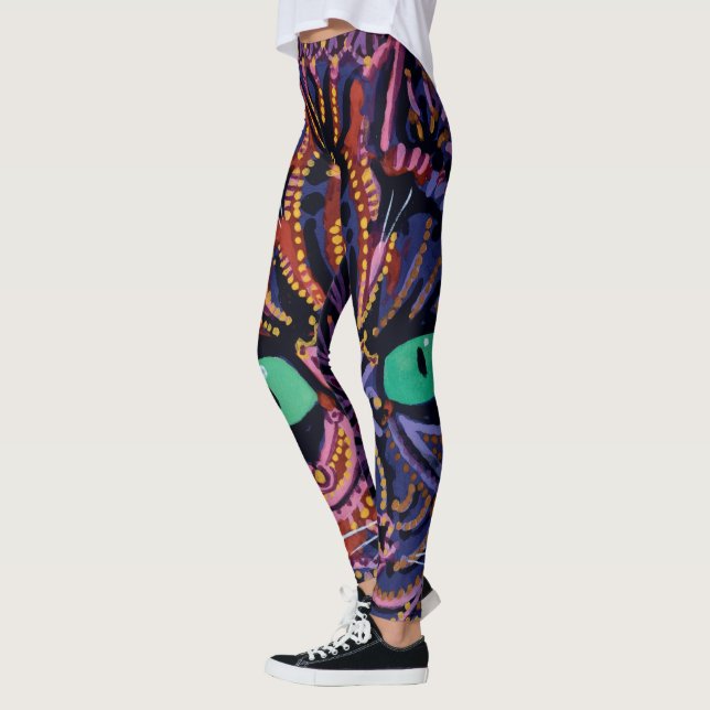 Leggings Gato decorativo de Louis Wain (Izquierda)