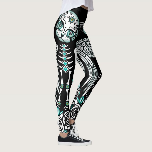 Leggings Gato del cráneo del azúcar (Derecha)