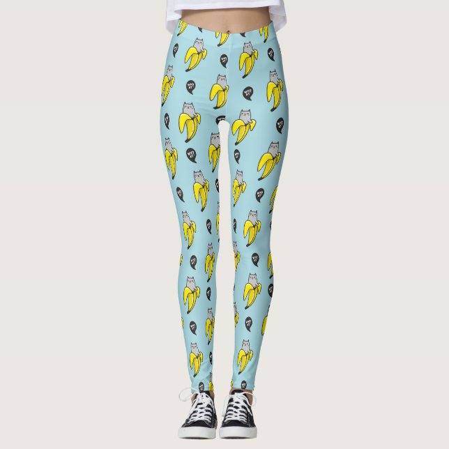 Leggings Gato en banana (Anverso)