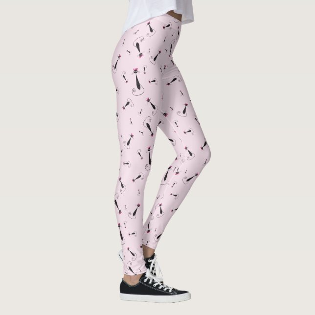 Leggings Gato Kitty Gorra Rosa (Derecha)
