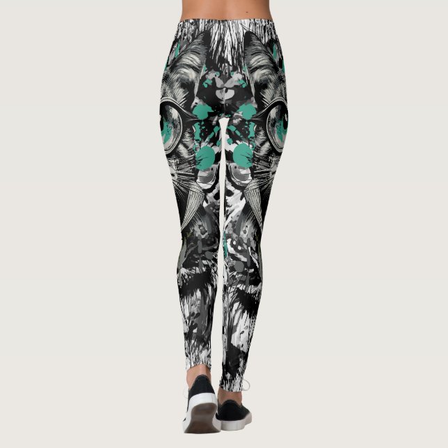 Leggings Gato lindo - Piernas de gato (Reverso)