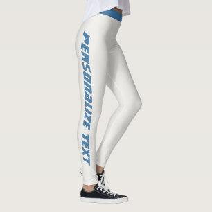 Leggings Gato Mamá Personalizado Azul Neutro Cálido Suave