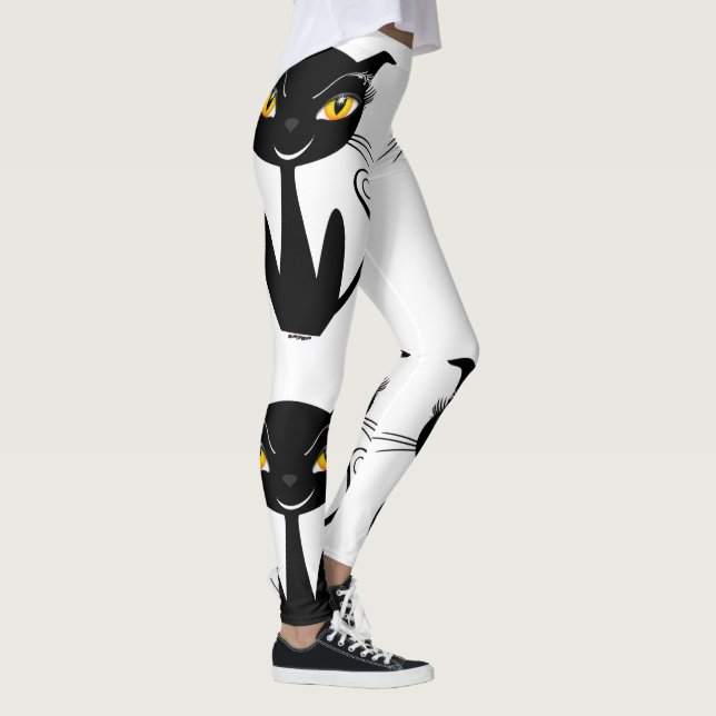 Leggings Gato negro caprichoso (Derecha)